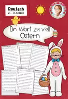 Vorschau - Arbeitsblätter - Ein Wort zu viel: Ostern (2. - 3. Klasse) - Deckblatt