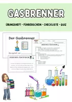 Vorschau - Arbeitsblätter - Gasbrenner-Führerschein: Übungsheft, Checkliste, Führerschein - Deckblatt