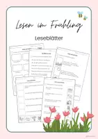 Vorschau - Arbeitsblätter - Lesen im Frühling - Leseblätter für Klasse 2 und 3 - Deckblatt