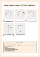Vorschau - Arbeitsblätter - Vorgangsbeschreibung-Ein T-Shirt richtig falten - Deckblatt