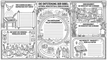 Vorschau - Arbeitsblätter - Die Entstehung der Bibel +++ Tolle Stunde - Deckblatt