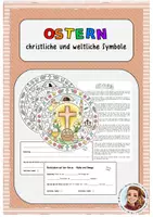 Vorschau - Arbeitsblätter - Ostern - christliche und weltliche Symbole - Deckblatt