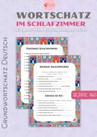 Vorschau - Unterrichtsreihen - Grundwortschatz Schlafzimmer DaF A1/A2 Komposita bilden - Deckblatt