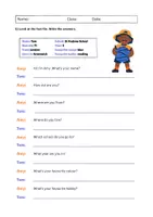 Vorschau - Arbeitsblätter - Nice to meet you! - Dialogue: Speaking and Writing (English) - Seite 3