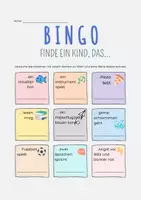Vorschau - Spiele - Bingo! Finde ein Kind, das... / Klassenkennenlernspiel - Deckblatt