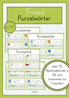 Vorschau - Stationenlernen - Freiarbeit Material - Purzelwörter - Deckblatt