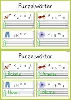 Vorschau - Stationenlernen - Freiarbeit Material - Purzelwörter - Seite 3