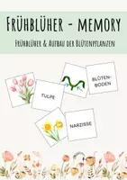 Vorschau - Spiele - Frühblüher Legespiel - Frühblüher & Aufbau der Pflanzen - Deckblatt