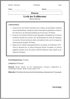 Vorschau - Arbeitsblätter - Materialpaket: Lyrik der Exilliteratur – 4 Oberstufen-Klausuren (inkl. Epochenvergleich) mit EWH - Seite 2