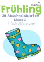 Vorschau - Stundenentwürfe - Wachsendes Paket - 9x Lese-Abschreibkartei - Abschreibkarteien für Klasse 2,3,4,5 - Grundschrift - Seite 1