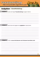 Vorschau - Arbeitsblätter - Gewaltenteilung - Wer entscheidet eigentlich was? - Seite 3