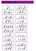 Vista previa - Juegos / Gamificación - Bingo de ritmos música primaria 3–4 | Juego de ritmo para clase de música - página 3