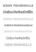 Vorschau - Mal- und Bastelvorlagen - Meine Ferienbrille - Schreibanlass und Reflektion - Seite 1