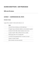 anteprima - Esercizi - 32 PAGINE 11 SCHEDE S. FRANCESCO D'ASSISI 800 ANNI D'AMORE - Pagina 1