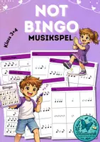 förhandsvisning - Rytmbingo musik klass 3–4 | Rytmspel för musiklektionen - försättsblad