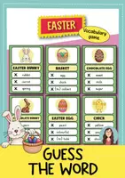 Vorschau - Spiele - Easter Guess the Word – Vokabelspiel für den Englischunterricht - Deckblatt
