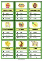Vorschau - Spiele - Easter Guess the Word – Vokabelspiel für den Englischunterricht - Seite 1
