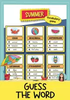 Vorschau - Spiele - Summer Guess the Word – Vokabelspiel für den Englischunterricht - Deckblatt