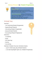 Vorschau - Arbeitsblätter - Simple Present & Present Progressive - Seite 2