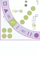 Vorschau - Stationenlernen - Brettspiel Zabu - Zahlen, Buchstaben und Formen - Homeschooling - Seite 3