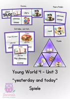 Vorschau - Spiele - Spiele Young World 4 Unit 3 "yesterday and today" - Deckblatt
