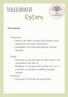 Vorschau - Arbeitsblätter - Schleichdiktat/ Laufdiktat Ostern I 12 Karten mit passenden ABs I 3/4. Kl - Seite 1
