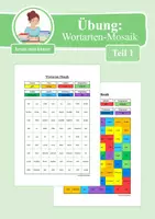 Vorschau - Arbeitsblätter - Übung: Wortarten-Mosaik (Teil 1) - Deckblatt