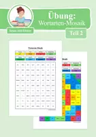 Vorschau - Arbeitsblätter - Übung: Wortarten-Mosaik (Teil 2) - Deckblatt