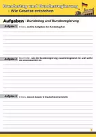 Vorschau - Arbeitsblätter - Bundestag und Bundesregierung - Wie Gesetze entstehen - Seite 3