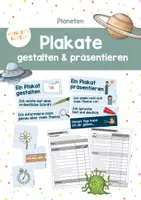 Vorschau - Arbeitsblätter - Planeten-Plakate erstellen und präsentieren - Deckblatt