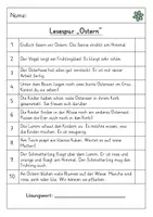 Vorschau - Stundenentwürfe - Kl.2: Lesespur "Ostern" vierfach differenziert mit Vorentlastung und Zusatzblättern (Lehrprobe) - Seite 3