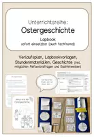 Vorschau - Stundenentwürfe - Ostergeschichte Jesus Religion (Lapbook) - Deckblatt