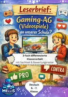 Vorschau - Fördermaterial/Inklusion - Klassenarbeit Lesebrief Klasse 6/7 - Deckblatt