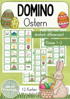 Vorschau - Spiele - Domino Ostern - 3-fach differenziert (Silbenschrift, Artikel) - Deckblatt