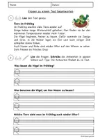 Vorschau - Stationenlernen - Leseverstehen | Sätze schreiben | Im Frühling | Klasse 2/3 - Seite 3