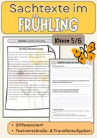 Vorschau - Arbeitsblätter - Sachtexte Frühling Klasse 5–7 – Fehlersuche, Textverständnis & Schreiben | Deutsch Unterricht - Seite 3