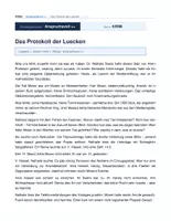 Vorschau - Unterrichtsreihen - Lesekompetenz B1/B2 – Krimi anspruchsvoll ++ | Das Protokoll der Lücken (Band 9) - 7./8. Klasse / Schulstufe - Seite 1
