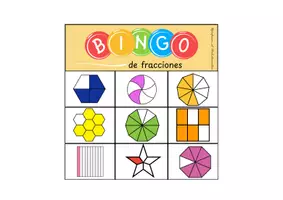 Vista previa - Tarjetas / Manipulativos - Bingo de fracciones - página 2