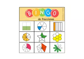 Vista previa - Tarjetas / Manipulativos - Bingo de fracciones - página 3