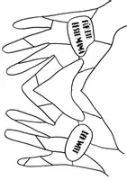 Vorschau - Mal- und Bastelvorlagen - Vorlage Muttertagskarte - Deckblatt