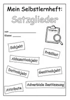 Vorschau - Unterrichtsreihen - Selbstlernheft mit Lösungen: Satzglieder - Deckblatt