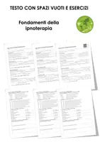anteprima - Esercizi - Fondamenti della ipnoterapia - Pagina di copertina