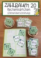 Vorschau - Anderer Materialtyp - Zahlenraum 20 Rechenkärtchen (Zehnerüberschreitung) - Deckblatt