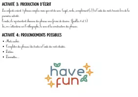 Aperçu - Feuilles d'exercices - Vocabulaire et production d’écrit sur l'automne - Page 2
