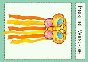 Vorschau - Arbeitsblätter - Kunst Frühling Windfänger Windspiel basteln Klasse 1 & 2 - Seite 2
