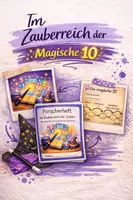 Vorschau - Arbeitsblätter - Wir werden Zahlenzauberer – Zahlentricks entdecken (Die magische 10) - Deckblatt
