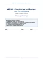 Vorschau - Arbeitsblätter - VERA 8 Deutsch Vergleichsarbeit Übungsmappe - Seite 1