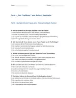 Vorschau - Arbeitsblätter - Der Trafikant (Seethaler) - Inhaltstest - Deckblatt