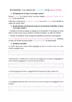 Aperçu - Feuilles d'exercices - Rémédiation : valeurs de l'imparfait et du passé simple - Page 1