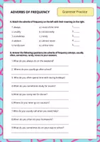 Vorschau - Arbeitsblätter - Adverbs of Frequency | Worksheets - Seite 2